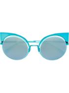 Fendi - 'eyeshine' Sunglasses - Women - Acetate - One Size, Blue, Acetate