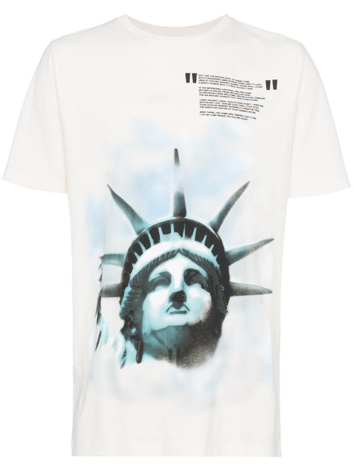 Off-white Liberty Print Cotton T Shirt