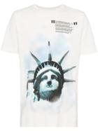 Off-white Liberty Print Cotton T Shirt