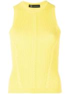 Versace Ribbed Knit Top - Yellow & Orange