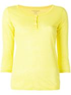 Majestic Filatures Henley Longsleeved T-shirt - Yellow & Orange