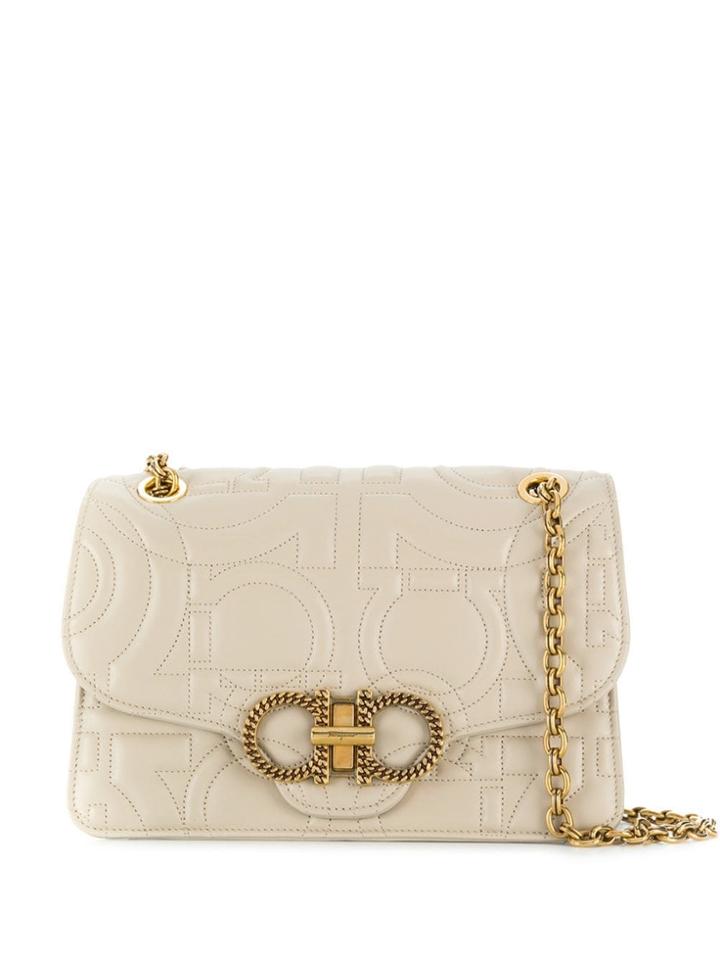 Salvatore Ferragamo Quilted Shoulder Bag - Neutrals