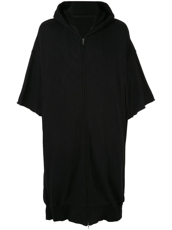 Julius Oversized Zip Hoodie - Black