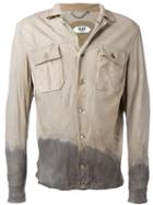 Pihakapi Gradient-effect Shirt, Men's, Size: Large, Nude/neutrals, Lamb Skin/cotton/polyamide