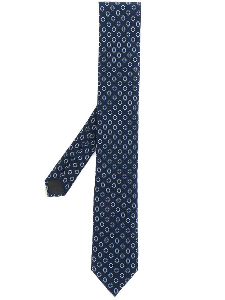 Dolce & Gabbana Geometrical Pattern Tie - Blue