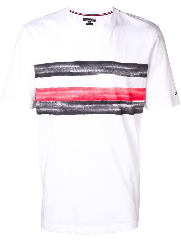 Tommy Hilfiger Brushstroke-print T-shirt - White