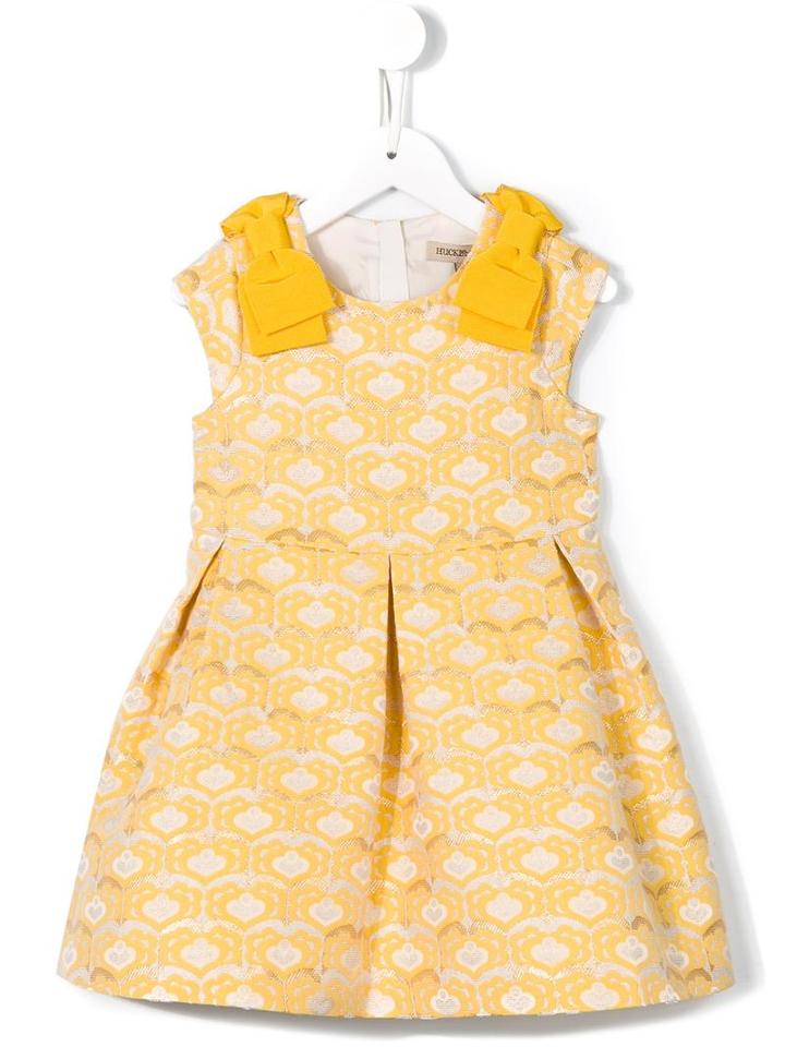 Hucklebones London Brocade Bodice Dress, Toddler Girl's, Size: 4 Yrs, Yellow/orange
