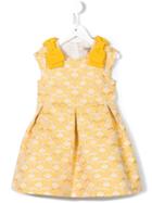 Hucklebones London Brocade Bodice Dress, Toddler Girl's, Size: 4 Yrs, Yellow/orange