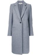 Enföld Single Breasted Coat, Women's, Size: 36, Grey, Nylon/cupro/wool
