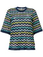 M Missoni Chevron Knit T-shirt - Multicolour