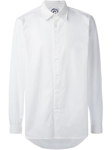 House Of Voltaire Christopher Shannon & Leslie Winer Embroidered Shirt, Men's, Size: Medium, White, Cotton