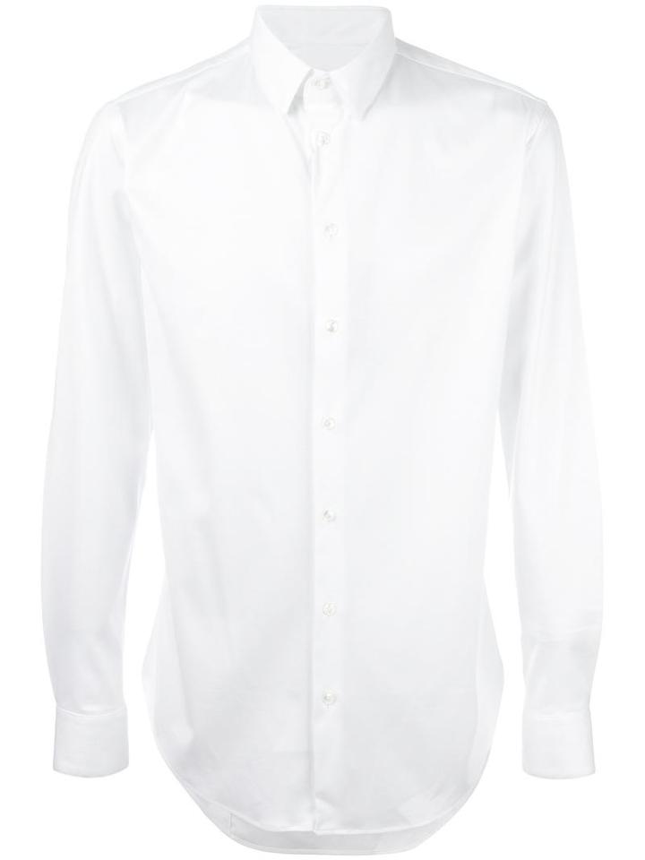 Giorgio Armani Classic Shirt, Men's, Size: 42, White, Cotton