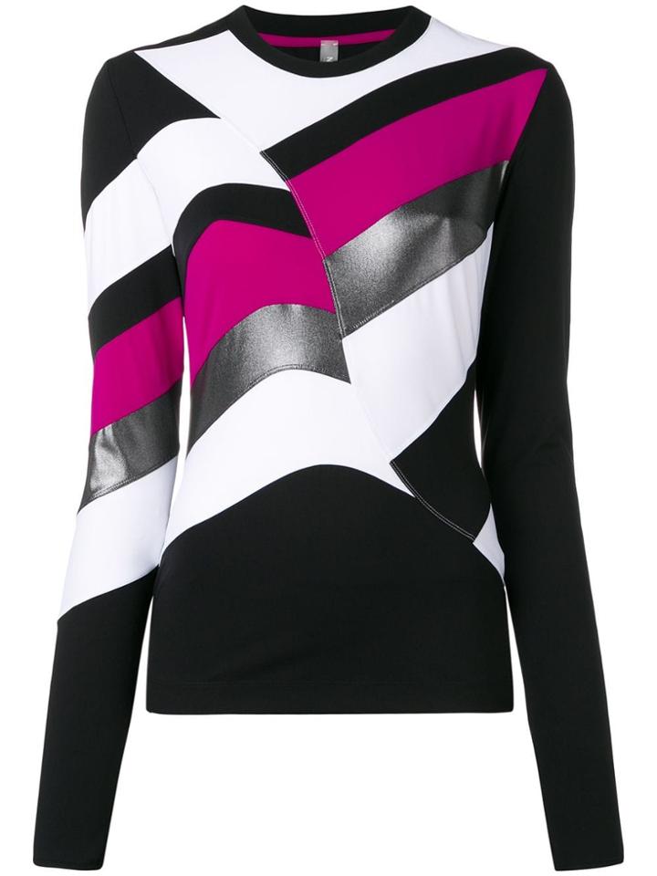 No Ka' Oi Striped Longsleeved T-shirt - Black