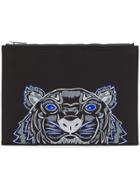 Kenzo Embroidered Tiger Clutch Bag - Black