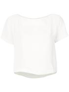 Lilly Sarti Loose Fit Cropped T-shirt - White