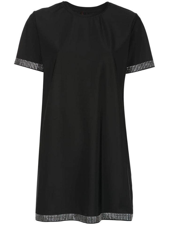 Adam Selman Sport Studded T-shirt Dress - Black