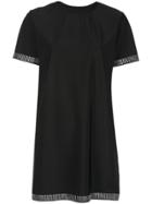 Adam Selman Sport Studded T-shirt Dress - Black