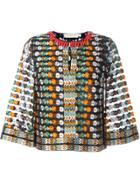 Tory Burch Embroidered Floral Blouse - Multicolour