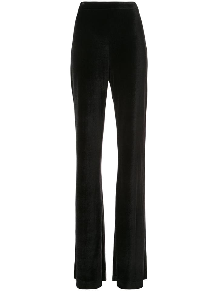 Christian Siriano High Waisted Flared Trousers - Black