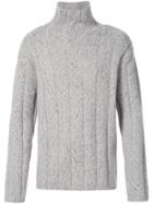 Theory Roll Neck Jumper - Grey