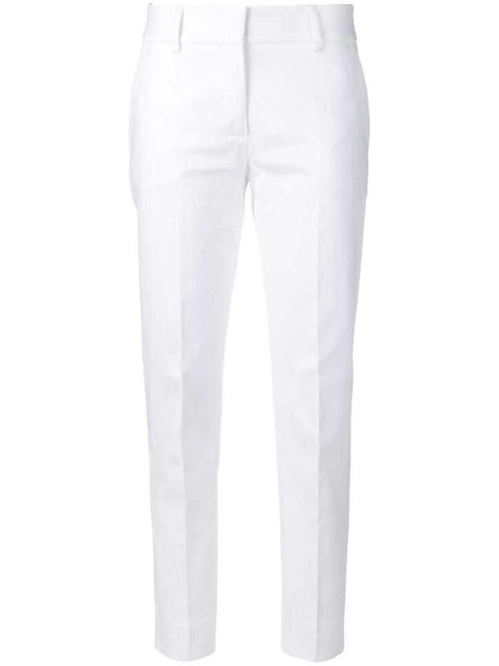 Piazza Sempione Straight Leg Tailored Trousers - White