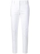 Piazza Sempione Straight Leg Tailored Trousers - White