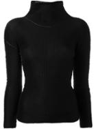 Issey Miyake Cauliflower High Neck Top, Women's, Black, Polyester