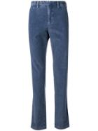 Pt01 Corduroy Straight Leg Trousers - Blue