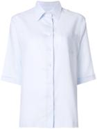 Holland & Holland Cropped Sleeves Shirt - Blue