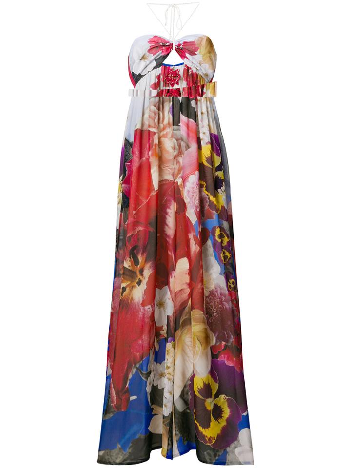 Roberto Cavalli Floral Print Jumpsuit - Multicolour