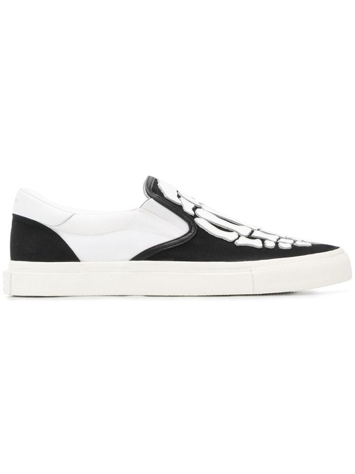 Amiri Skeleton Slip-on Sneakers - Black