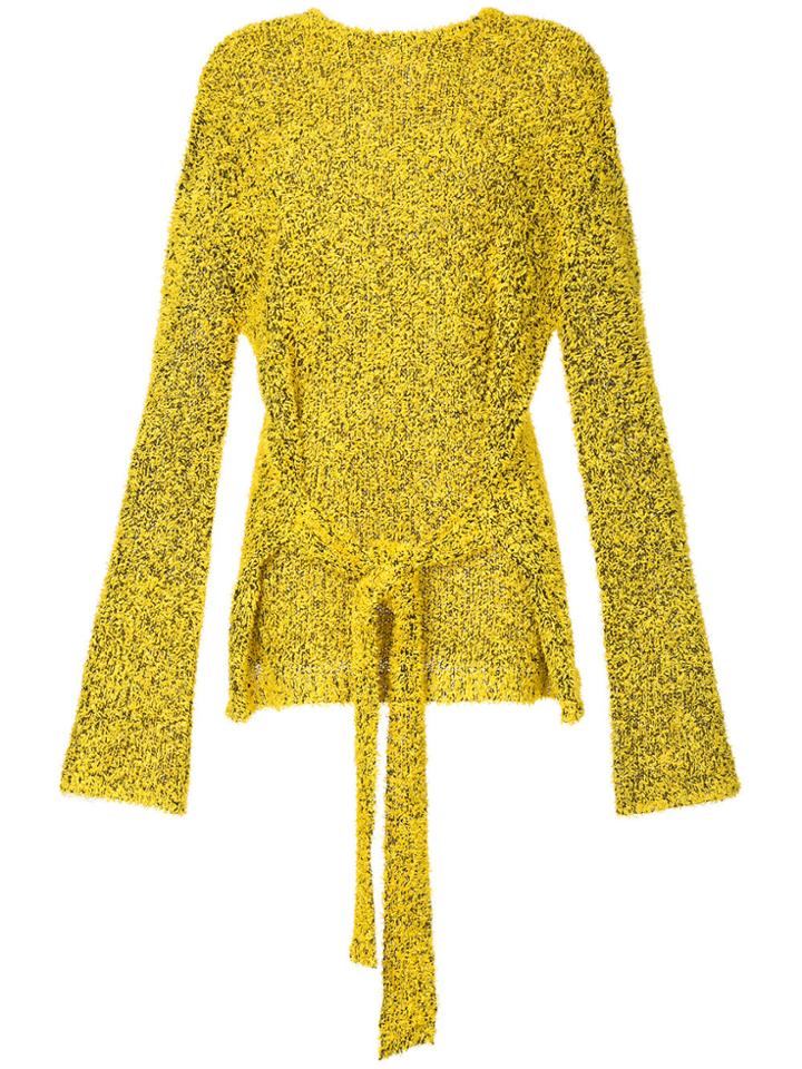 Dion Lee Paper Tower Pullover Sweater - Yellow & Orange