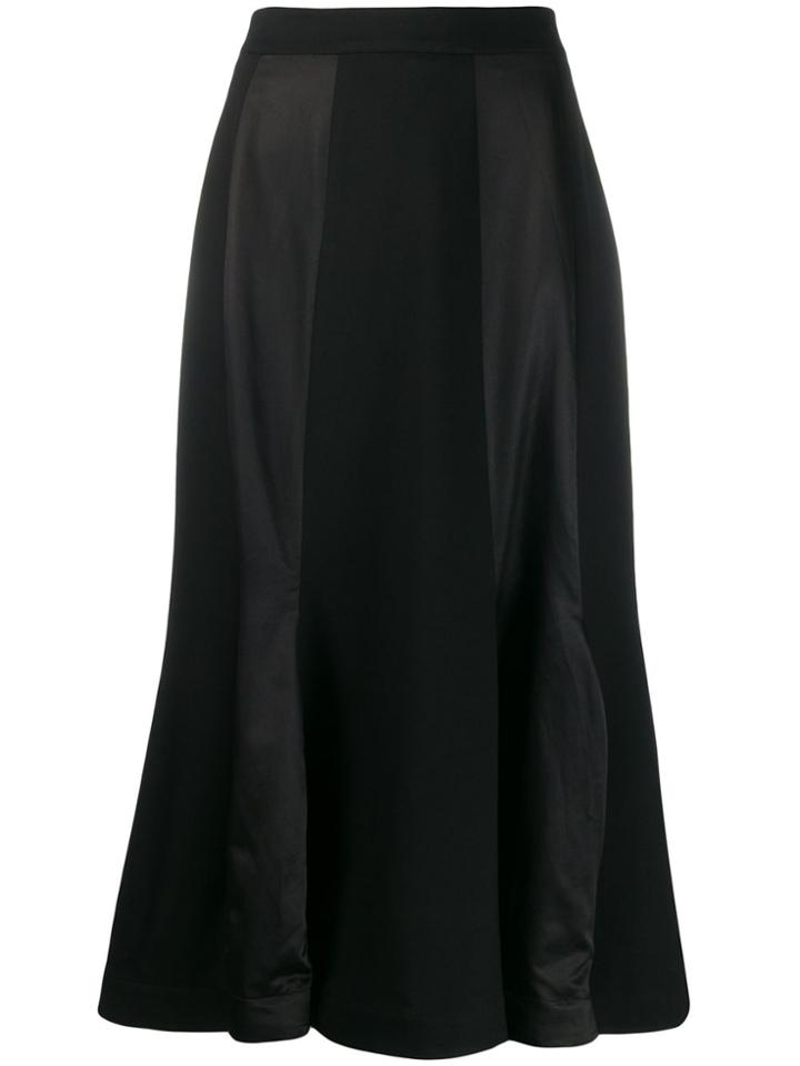 Aalto Contrast Panel Skirt - Black