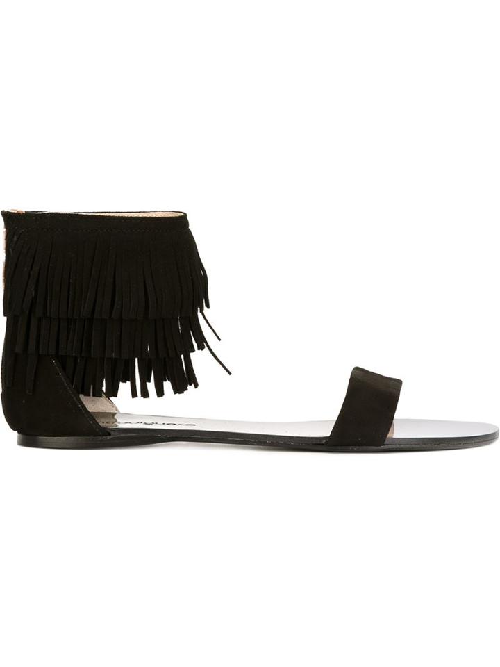 Anna Baiguera Fringed Cuff Sandals