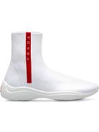 Prada Fabric High-top Sneakers - White