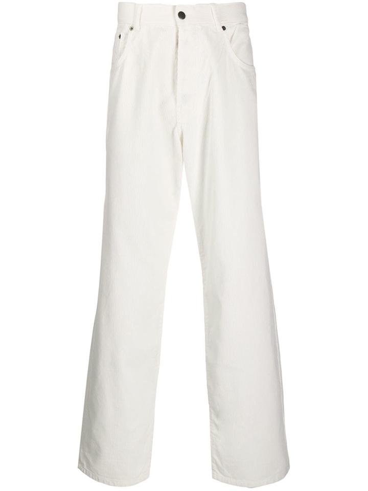 Pop Trading Company Straight Leg Trousers - White