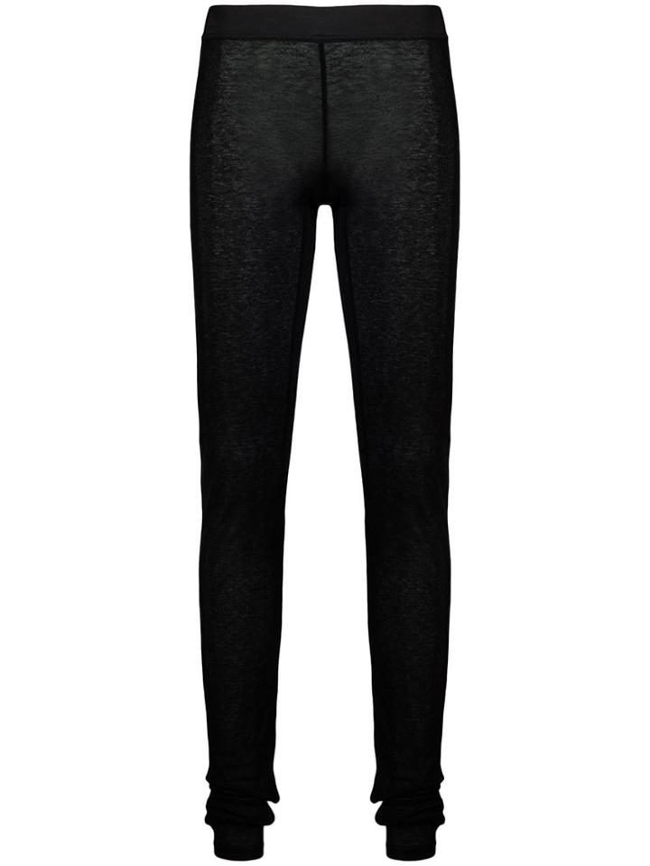 Ann Demeulemeester Semi-sheer Leggings - Black