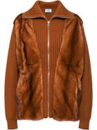 Prada Spread Collar Caridgan - Brown
