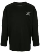 Off Duty Layered Sleeve Sweatshirt - Black