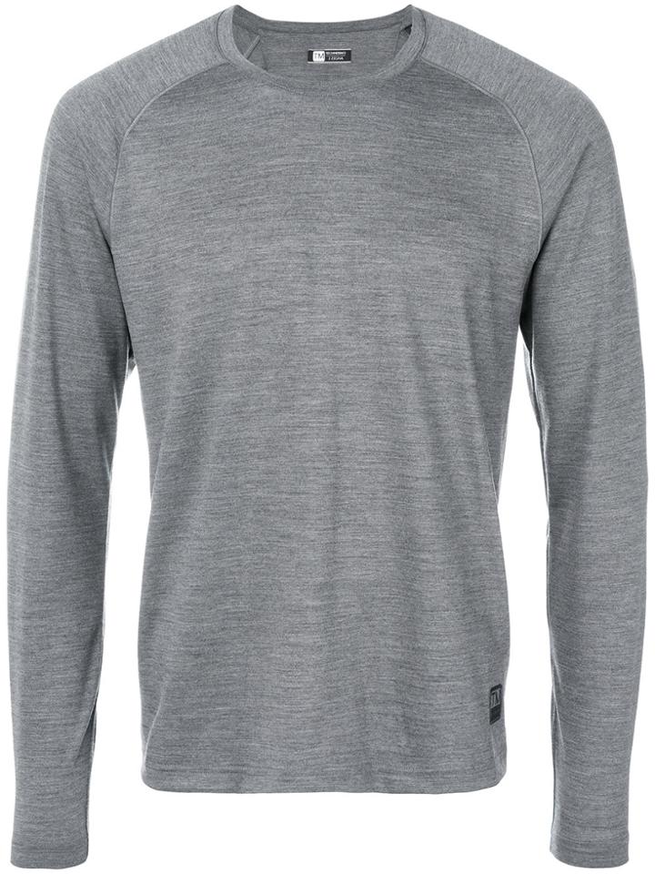 Z Zegna Long Sleeve T-shirt - Grey