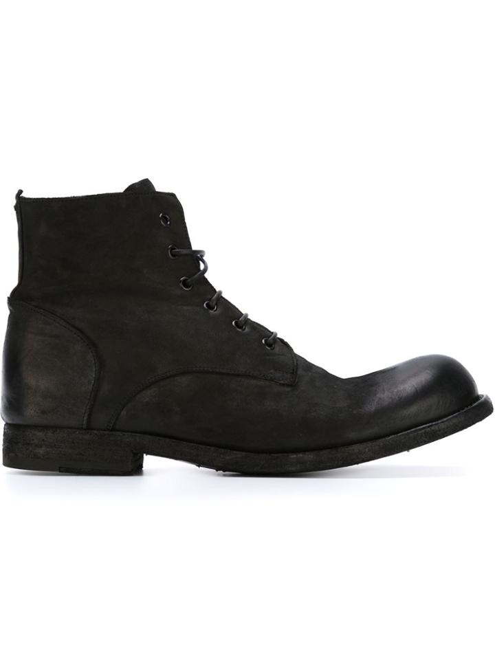 Officine Creative 'bubble' Lace-up Boots - Black