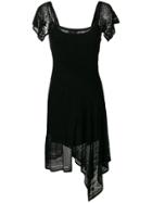 Twin-set Pointelle-knit Dress - Black