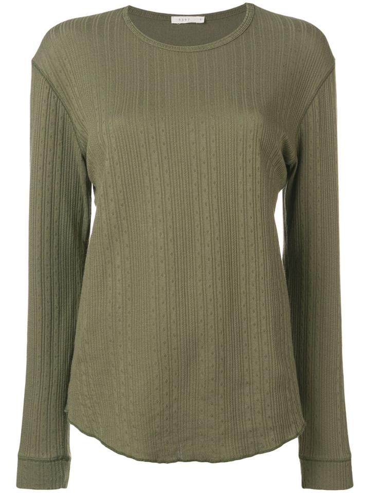 6397 Ribbed Lightweight Sweater - Green