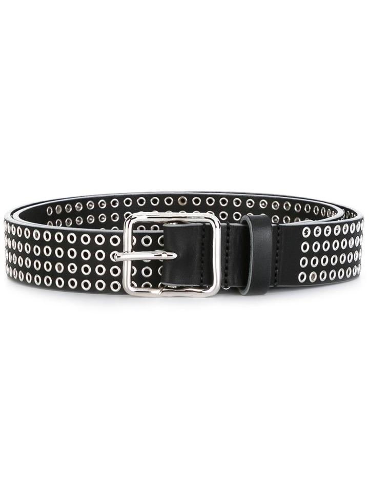 Dsquared2 Studded Belt, Men's, Size: 90, Black, Steel/leather