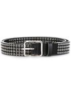 Dsquared2 Studded Belt, Men's, Size: 90, Black, Steel/leather