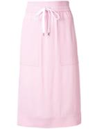 No21 Drawstring Straight Skirt - Pink