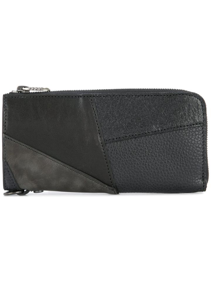 Roar Patchwork Wallet - Black