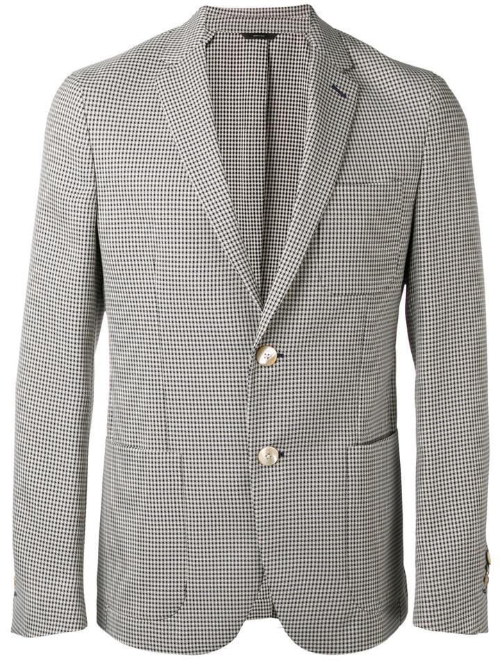 Fendi - Checked Blazer - Men - Polyester/cupro/viscose - 54, Black, Polyester/cupro/viscose