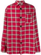 Marni Checked Oversized Shirt - Red