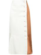 Rejina Pyo Button Front Skirt - White